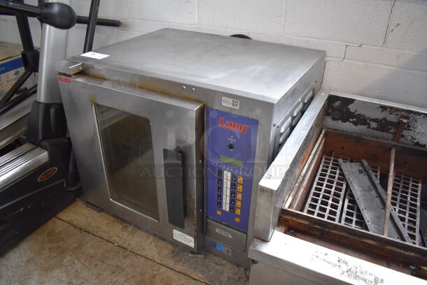 Lang Stainless Steel Commercial Countertop Electric Powered Half Size Convection Oven w/ View Through Door and Metal Oven Racks. 208/240 Volts, 1 Phase.   - Image 3 of 5