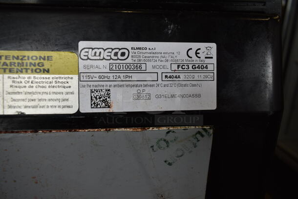 Elmeco FC3 G404 Stainless Steel Commercial Countertop 3 Hopper Slushie Machine. Missing Lids and Drip Trays. 115 Volts, 1 Phase. Tested and Working! - Image 3 of 6