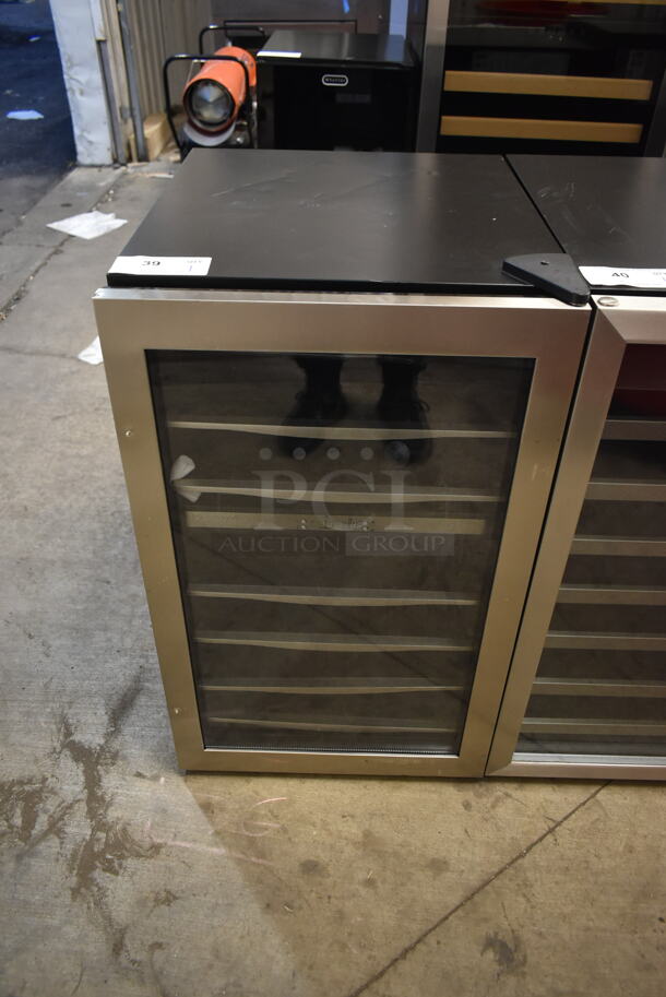 BRAND NEW SCRATCH AND DENT! Danby DWC040A3BSSDD 38 Bottle Free-Standing Metal Wine Cooler Merchandiser. 115 Volts, 1 Phase. Tested and Working!