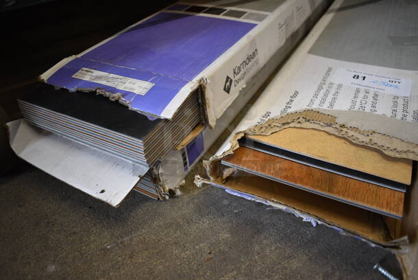 ALL ONE MONEY! Lot of 3 Boxes of Wood Pattern Planks! 48x7 - Image 2 of 4