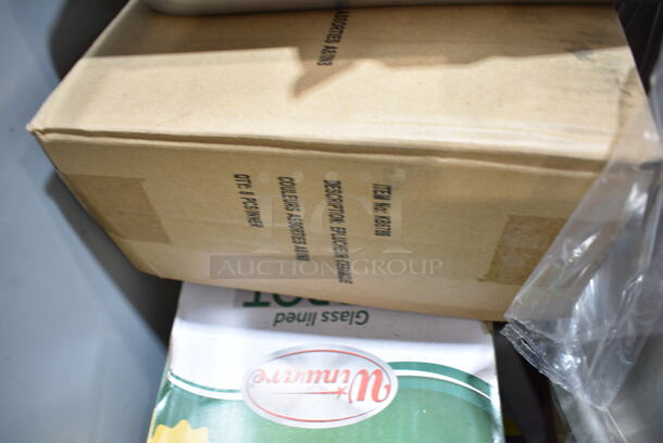 BRAND NEW! Winco Gray Trash Can w/ Contents Including VEX-54P Posts, Winware Airpot, S612A. - Image 4 of 7
