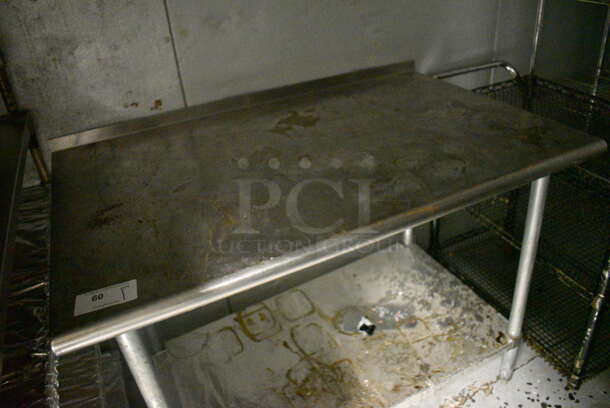 Stainless Steel Table w/ Metal Under Shelf. 48x30x37. (kitchen) - Image 2 of 4