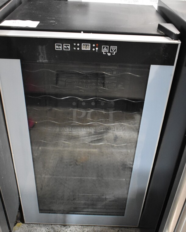 Avanti WC3406 34 Bottle Capacity Freestanding Wine Cooler Merchandiser. 115 Volts, 1 Phase. Tested and Powers On But Does Not Get Cold