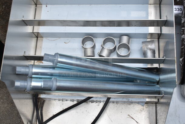 BRAND NEW SCRATCH AND DENT! Regency 600LDR2318  18" Five-Tiered Stainless Steel Liquor Display Rack - 23" Deep.  - Image 3 of 6