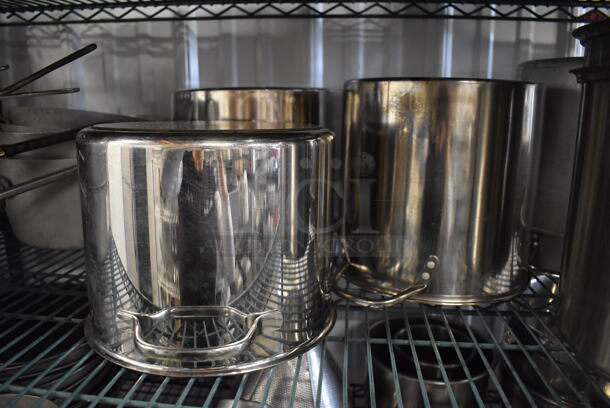 ALL ONE MONEY! Tier Lot of Various Items Including 6 Metal Stock Pots and 9 Metal Sauce Pans - Image 4 of 5