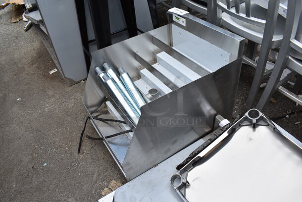 BRAND NEW SCRATCH AND DENT! Regency 600LDR2318  18" Five-Tiered Stainless Steel Liquor Display Rack - 23" Deep.  - Image 5 of 6