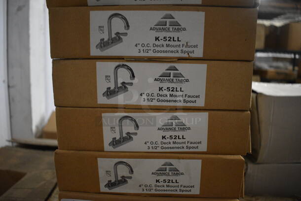 4 BRAND NEW IN BOX! Advance Tabco K-52LL Stainless Steel Faucet w/ Handles. 4 Times Your Bid! - Image 2 of 2