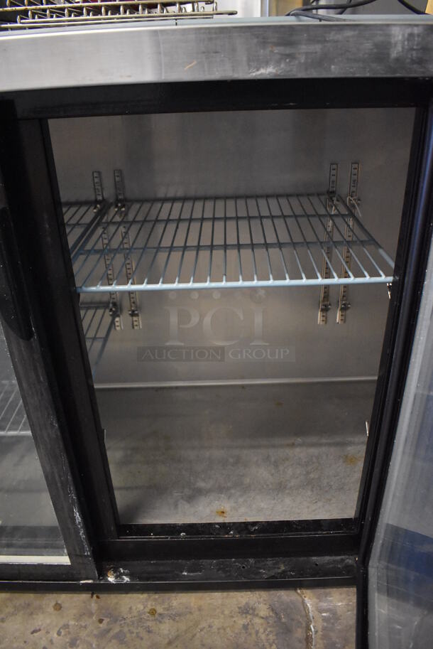 Dukers DBB72-H3 Stainless Steel Commercial 3 Door Back Bar Cooler Merchandiser. 115 Volts, 1 Phase. 73x24x36. Tested and Working! - Image 5 of 7