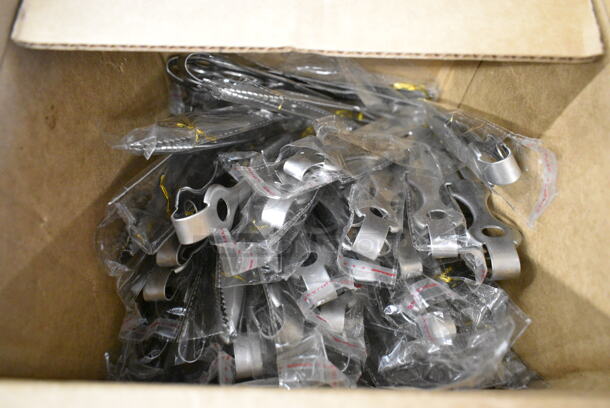BRAND NEW SCRATCH AND DENT! Box of Approximately 50 Al Fakher Metal Tongs - Image 4 of 5