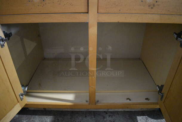 Wood Pattern Cabinet w/ 2 Door and 2 Drawers. 39x24.5x34.5 - Image 3 of 3