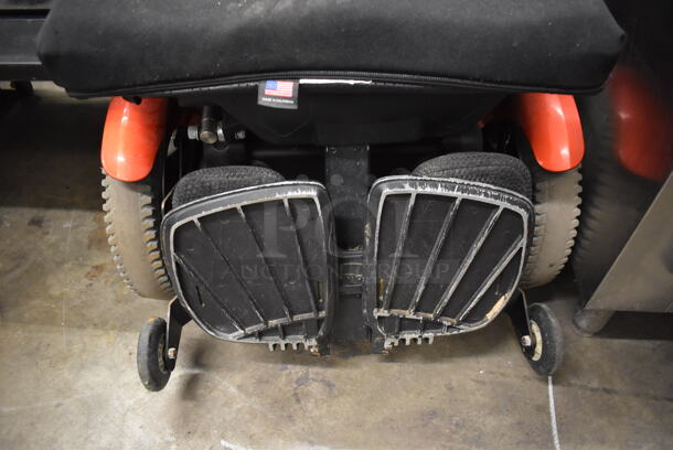 Permobil Metal Floor Style Electric Powered Chair. 24x22x47 - Image 4 of 7