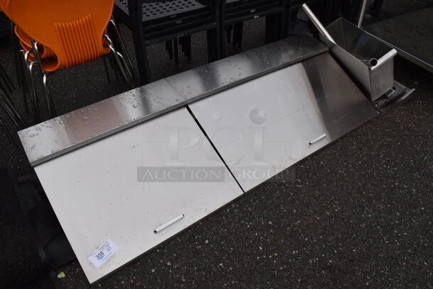 ALL ONE MONEY! Lot of Sandwich Salad Board Lids and Various Metal Pieces. Includes 70x25x11