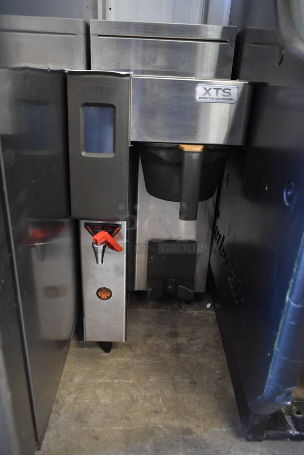 Fetco CBS-2131-XTS Stainless Steel Commercial Countertop Coffee Machine w/ Hot Water Dispenser and Poly Brew Basket. 120/208-240 Volts, 1 Phase.  - Image 3 of 6
