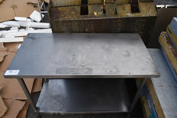 Stainless Steel Table w/ Under Shelf. - Image 2 of 4