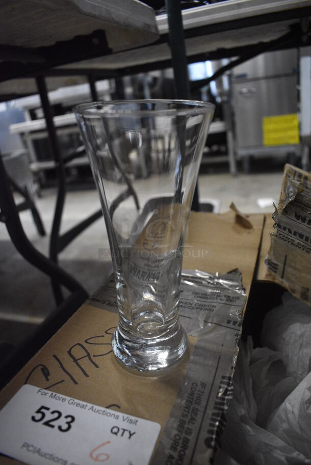 6 Libbey Flare Pilsner Glasses 3.25x3.25x7. 6 Times Your Bid!