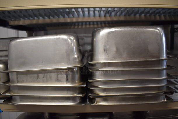 ALL ONE MONEY! Tier Lot of 36 Various Stainless Steel Drop In Bins. Includes  1/6x4, 1/6x6, 1/2x4 - Image 3 of 4