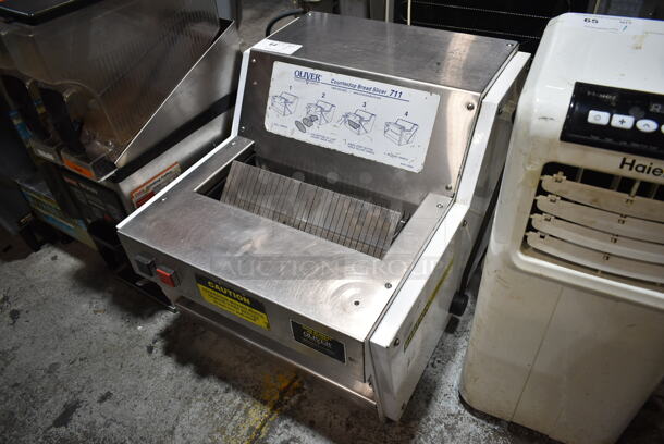 Oliver 711 Metal Commercial Countertop Bread Loaf Slicer. 115 Volts, 1 Phase. Tested and Working! - Image 2 of 6