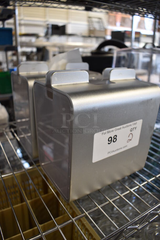2 Gray Countertop Napkin Dispensers. 7x6x8. 2 Times Your Bid! - Image 4 of 4