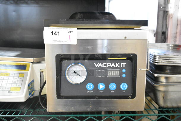 VacPak-It 186VMC10OP Stainless Steel Commercial Countertop Vacuum Sealer. 120 Volts, 1 Phase. Tested and Working! - Image 1 of 7