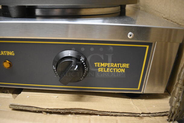IN ORIGINAL BOX! Carnival King 382CM16DBL Stainless Steel Commercial Countertop Electric Powered 2 Burner Crepe Maker. 208-240 Volts, 1 Phase. 34x18x7 - Image 8 of 10