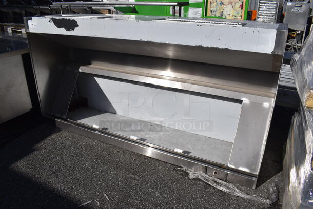 BRAND NEW SCRATCH AND DENT! 8' Stainless Steel Commercial Return Air Grease Hood. 96x24x48.5 - Image 2 of 5