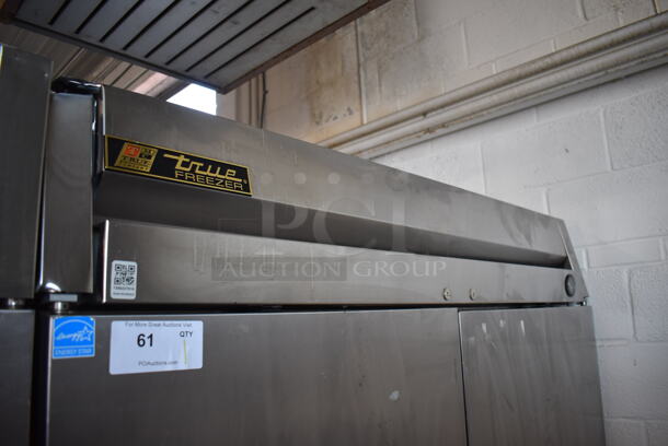 2013 True T-49F ENERGY STAR Stainless Steel Commercial 2 Door Reach In Freezer w/ Poly Coated Racks on Commercial Casters. 115 Volts, 1 Phase. Tested and Working! - Image 2 of 7