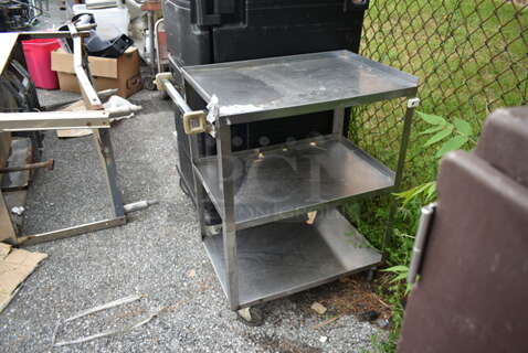 Metal 3 Tier Cart on Commercial Casters. 