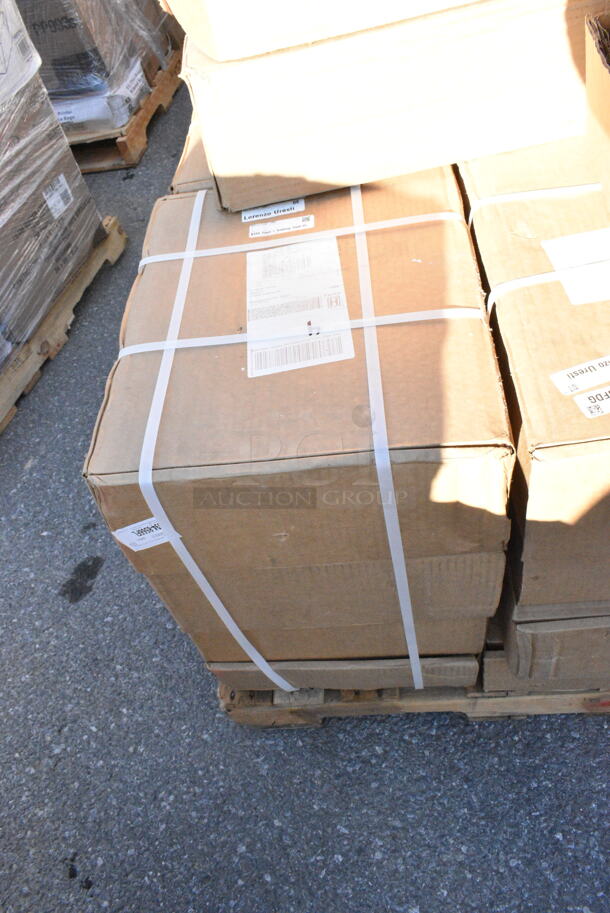 31 BRAND NEW Boxes Including 24 Box Medique 712MTM 3-Shelf Empty First Aid Cabinet with Pockets, QSB104CL Regency Clear Shelf Bin, 17 7/8" x 6 5/8" x 4" - 20/Case. 31 Times Your Bid!  - Image 5 of 12