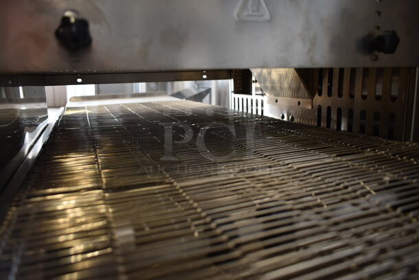 BRAND NEW SCRATCH AND DENT! Cooking Performance Group CPG 351ICOED Stainless Steel Commercial Countertop Electric Powered Impinger Conveyor Pizza Oven with 50" Belt. 240 Volts, 1/3 Phase. Tested and Working! - Image 9 of 9