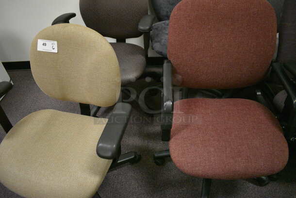 6 office chairs in a variety of colors. 6 Times Your Bid!  (Main Building) - Image 4 of 6