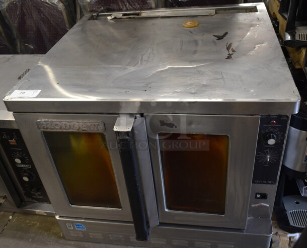 Blodgett Zephaire Stainless Steel Commercial Full Size Convection Oven w/ View Through Doors and Thermostatic Controls. 