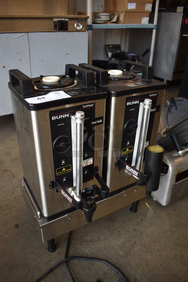 2014 Bunn 2SH STAND Stainless Steel Commercial Countertop Stand w/ 2 Bunn SH SERVER Metal Servers. 120 Volts, 1 Phase. 19x16x25. Tested and Working! - Image 3 of 7