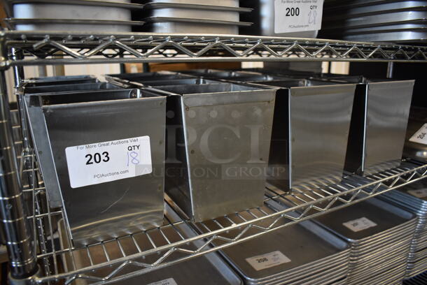 18 Stainless Steel Drop In Bins for Subway Make Line. 7x5.25x7. 18 Times Your Bid!