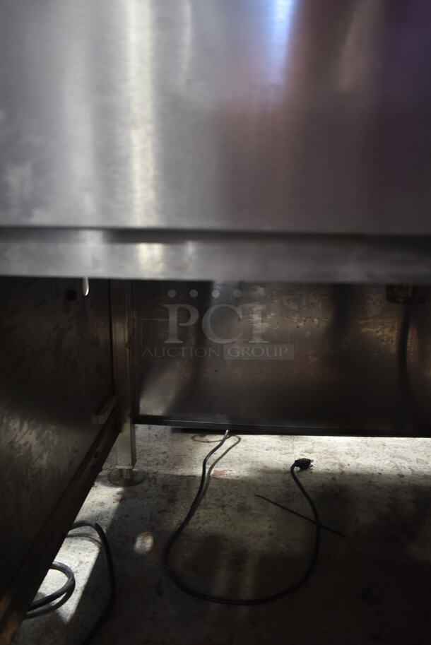 Belshaw 634 Stainless Steel Commercial Electric Powered Donut Fryer w/ Dough Dropper w/ Motor, Hopper and Plunger. 208/240 Volts, 3 Phase.  - Image 7 of 11