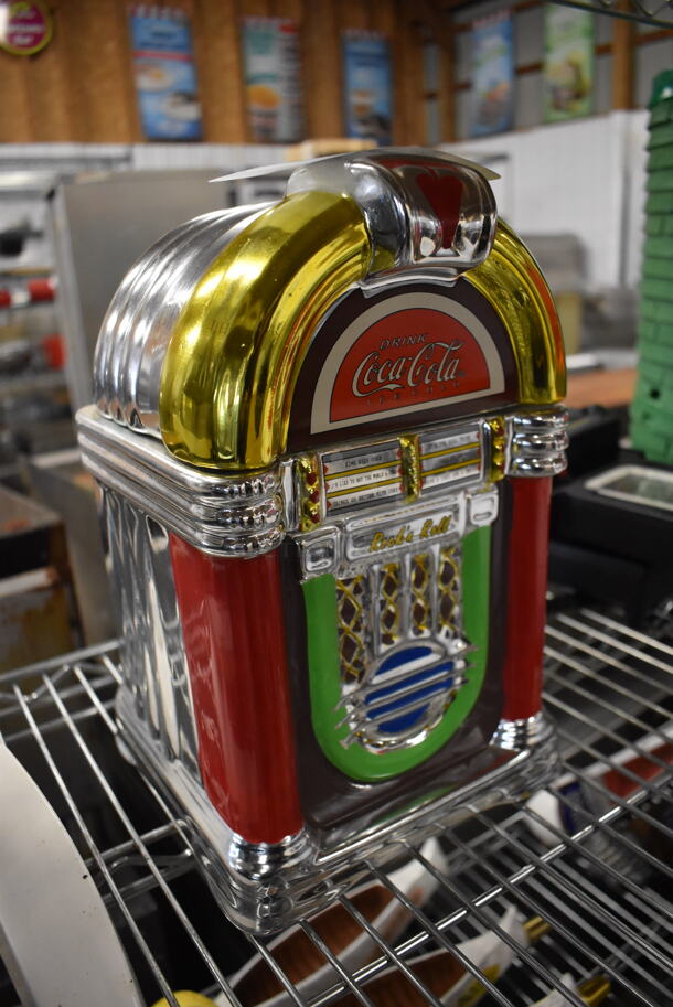 Retro Coca Cola Countertop Jukebox Cookie Jar. 7.5x7x11 - Image 3 of 3