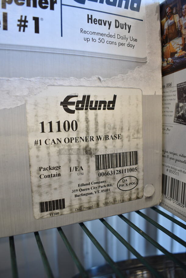 BRAND NEW SCRATCH AND DENT! Edlund 11100 #1 Old Reliable® #1® Manual Can Opener with Plated Steel Base - Image 3 of 4