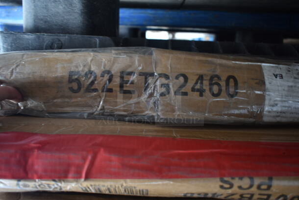BRAND NEW SCRATCH AND DENT! Steelton 522ETSG24602 24" x 60" 18 Gauge 430 Stainless Steel Work Table with Undershelf - Image 2 of 3