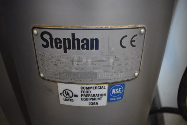 Stephan VCM44A/1 Metal Commercial Floor Style Vertical Cutter Mixer. 208 Volts, 1 Phase. 34x26x44 - Image 7 of 7