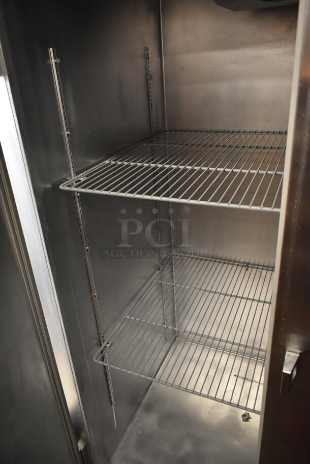 Continental 2R Stainless Steel Commercial 2 Door Reach In Cooler w/ Poly Coated Racks. 115 Volts, 1 Phase. Tested and Powers On But Does Not Get Cold - Image 4 of 5