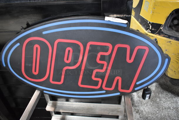 Light Up Open Sign. Tested and Working! - Image 2 of 3