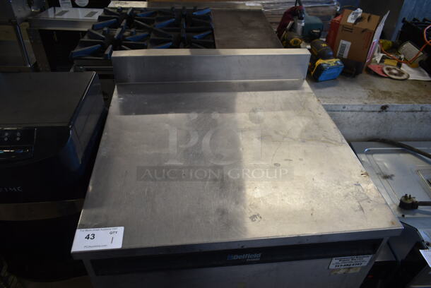 Delfield 402 Stainless Steel Commercial Single Door Work Top Cooler w/ Back Splash on Commercial Casters. 115 Volts, 1 Phase. Tested and Working! - Image 2 of 5