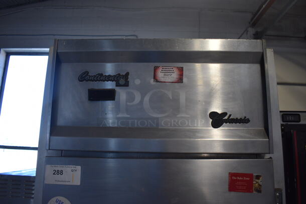 Continental Model C-1FDA-2S Stainless Steel Commercial 2 Half Size Door Reach In Cooler on Commercial Casters. 29x36x82.5. Tested and Working! - Image 4 of 7