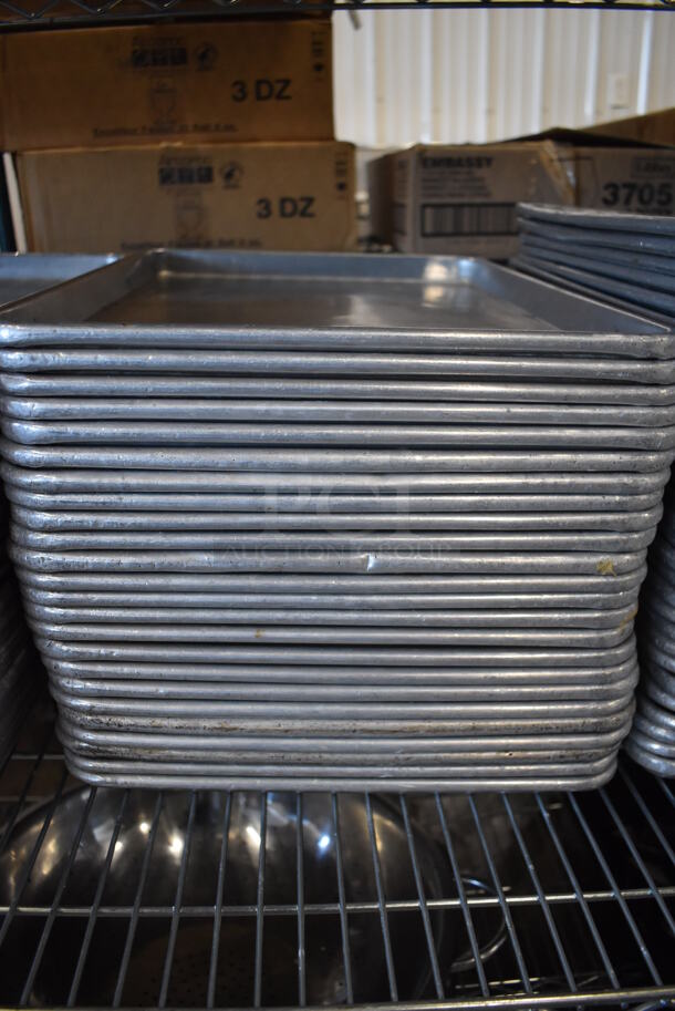 24 Metal Half Size Baking Pans. 13x18x1. 24 Times Your Bid! - Image 3 of 3