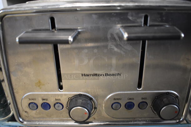Hamilton Beach Stainless Steel Countertop 4 Slot Toaster. 10.5x11x7 - Image 3 of 4