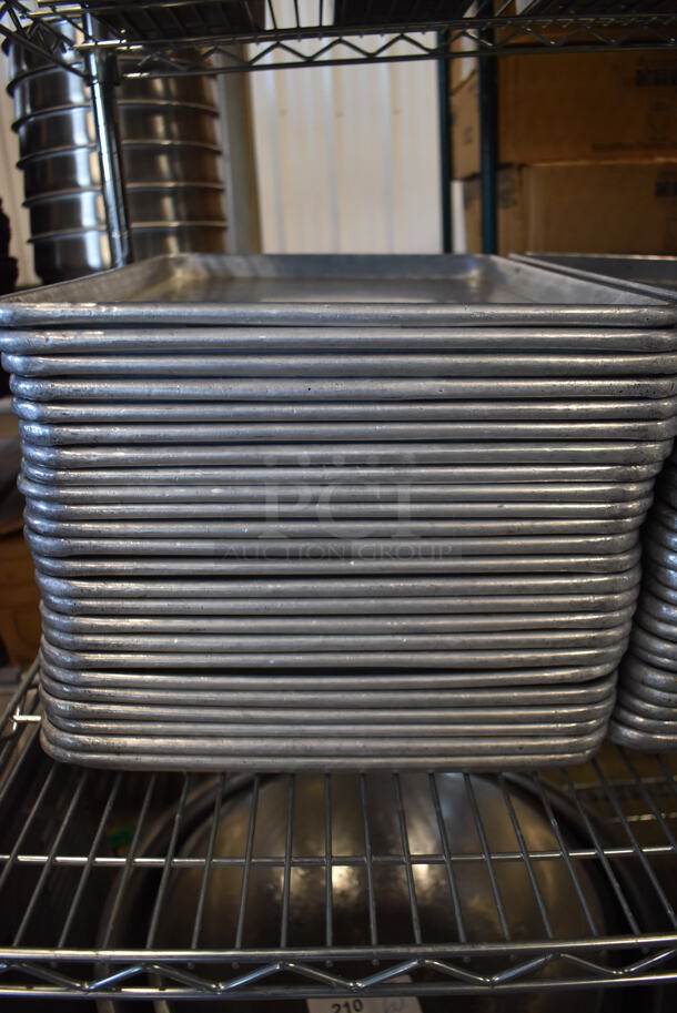 24 Metal Half Size Baking Pans. 13x18x1. 24 Times Your Bid! - Image 3 of 3