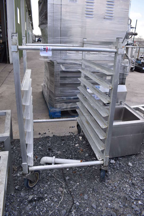 Metal Pan Transport Rack on Commercial Casters. 21x26x36 - Image 3 of 3