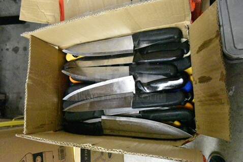 50 SHARPENED Stainless Steel Knives Including Chef Knives. 50 Times Your Bid! 