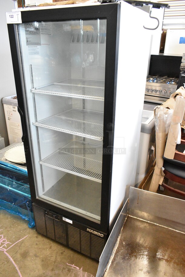 Habco SE12 Metal Commercial Single Door Reach In Cooler Merchandiser w/ Poly Coated Racks. 115 Volts, 1 Phase. Tested and Working! - Image 2 of 4