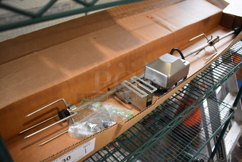BRAND NEW IN BOX! Onlyfire CS-6034 Rotisserie Kit for Grill. 46x3.5x5