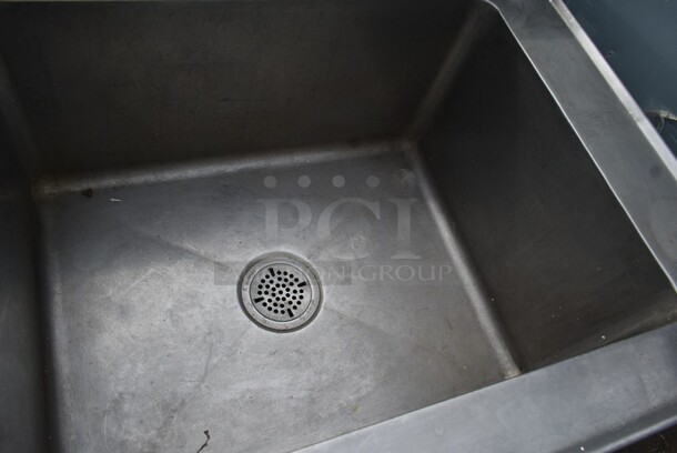 Stainless Steel Commercial 2 Bay Sink w/ Faucet and Handles. Bays 24x18x12 - Image 3 of 4